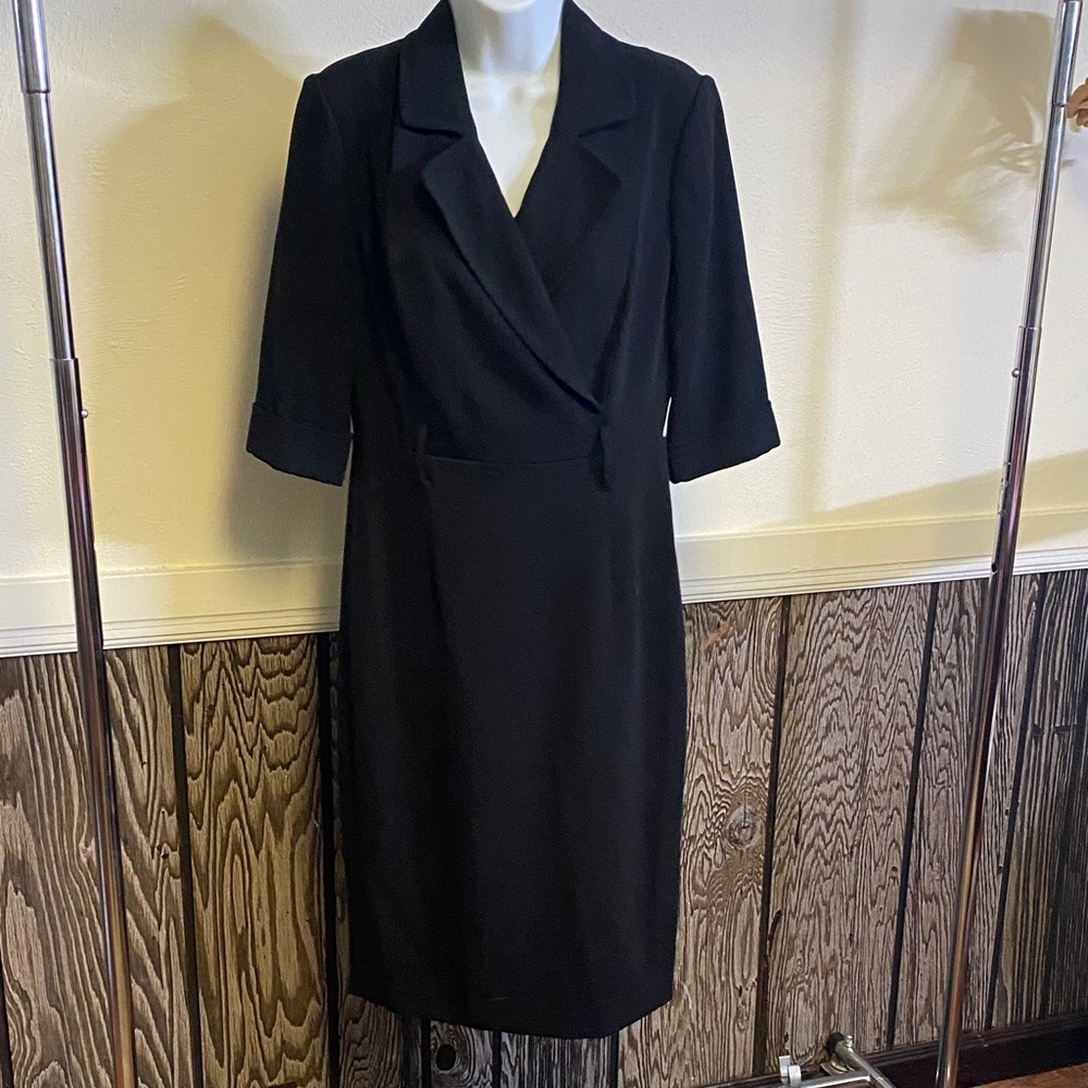Donna Karan Black Midi Dress